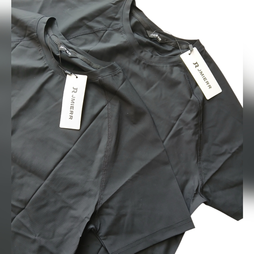3 Pack RJ Mierr Men's Size Small Black T-Shirts